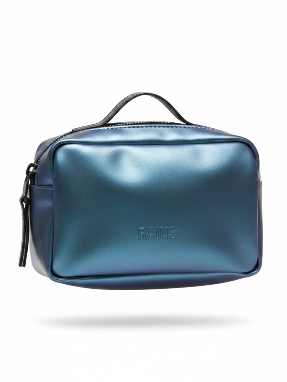 RAINS Blue Metallic Toiletry Bag for Men